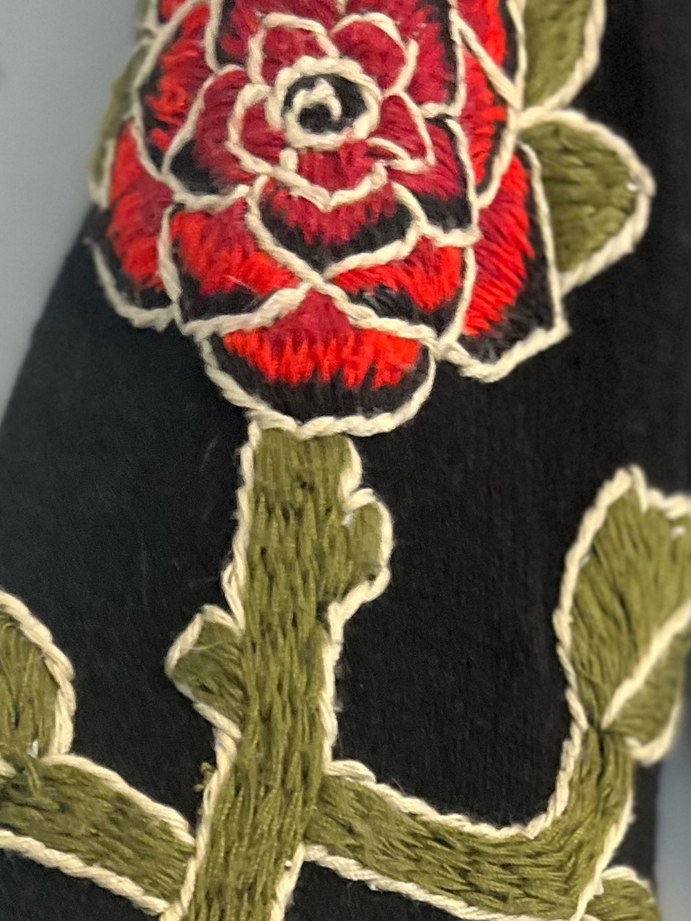 Johnny Was Joystick Embroidered Whimsigoth Sweater Bell Boho Art To Wear S/M - Picture 3 of 6